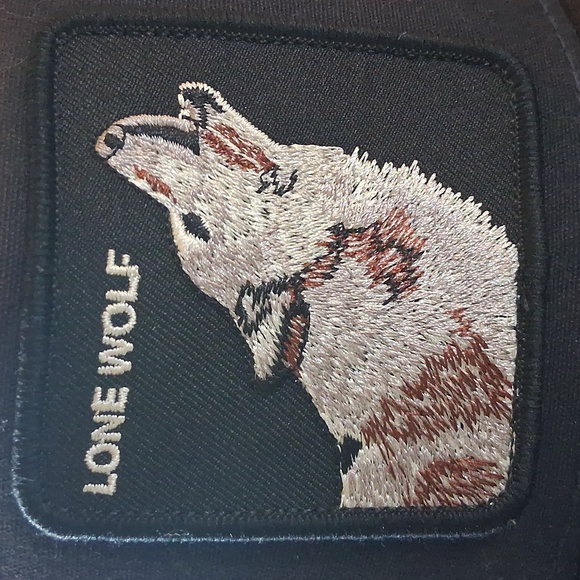 Goorin Bros Navy Lone Wolf Trucker Hat - Picture 4 of 4
